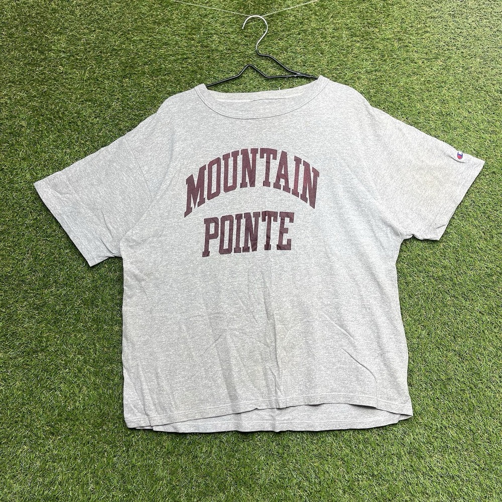 VTG 80s 90s Champion Shirt Mens Large Graphic Print Mountain Pointe High School
